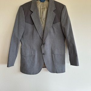 Gray Pendleton High Grade Western Sports Jacket Size 42